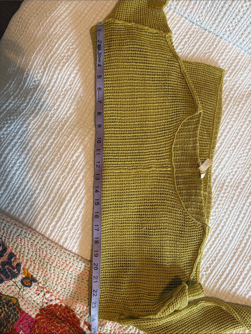 Eileen Fisher Lightweight Sweater linen in Chartreuse - Picture 6 of 6